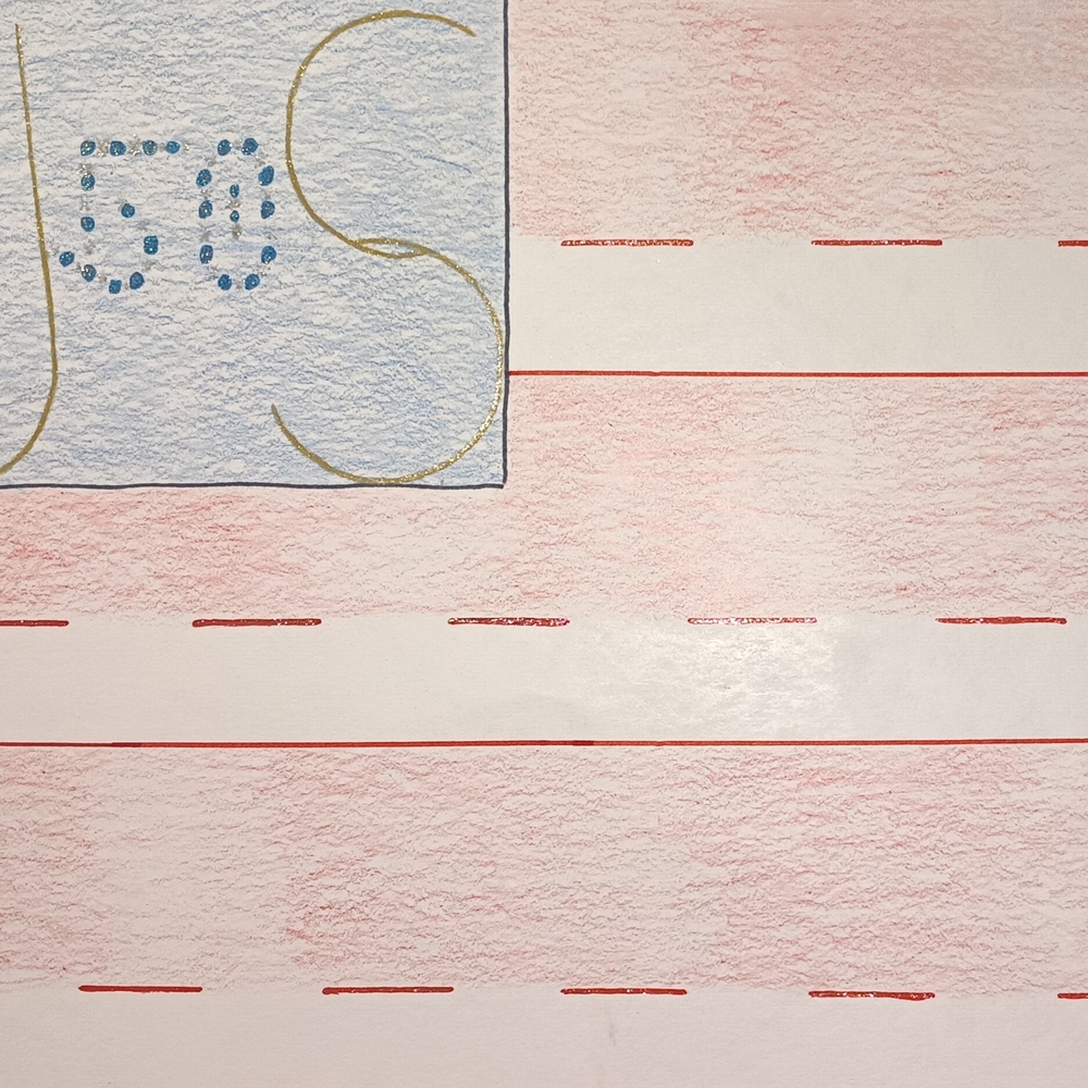 Red and White Striped Wall Art